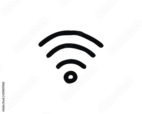 wifi icon design illustration,hand drawn style design, designed for web and app