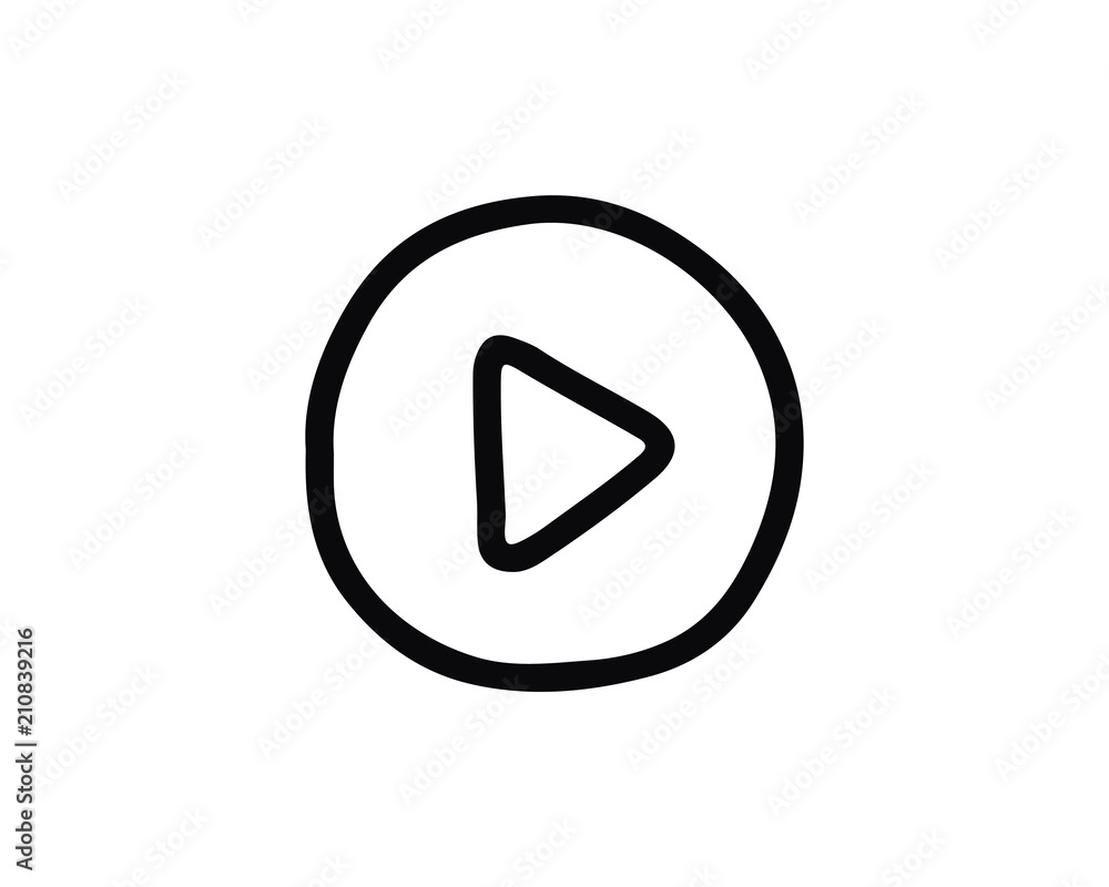 play button icon design illustration,hand drawn style design, designed for web and app play button icon design illustration,hand drawn style design, designed for web and app
