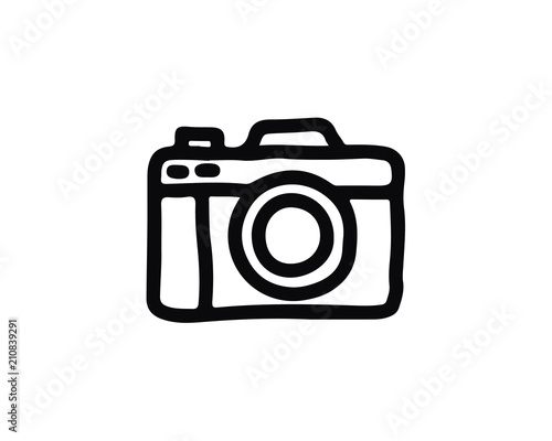camera icon design illustration,hand drawn style design, designed for web and app