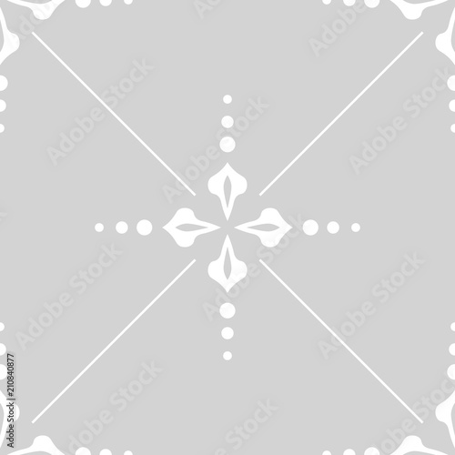 abstract floral seamless pattern with flowers, netting and leaves