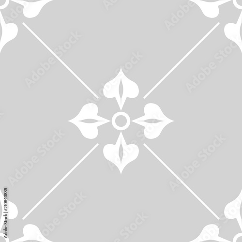 abstract floral seamless pattern with flowers, netting and leaves