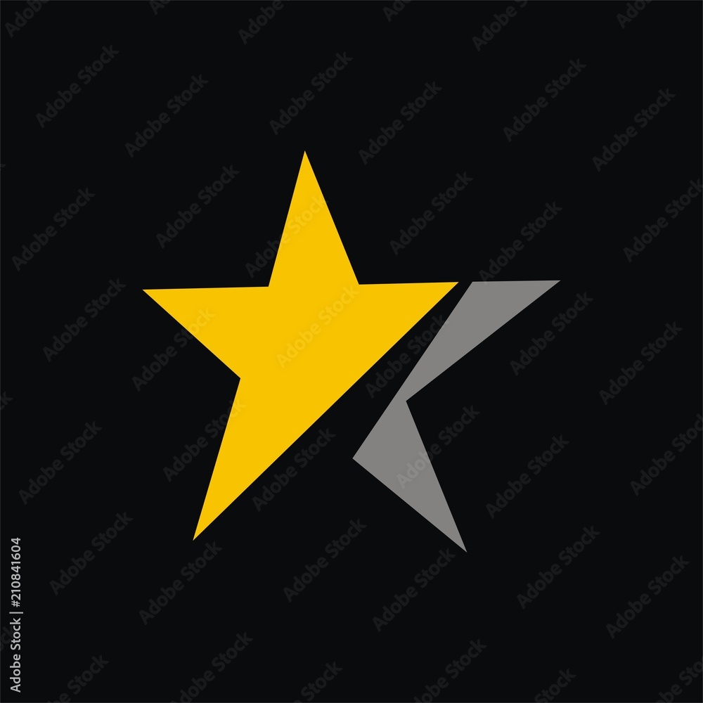 Obraz premium Star logo design template vector illustration