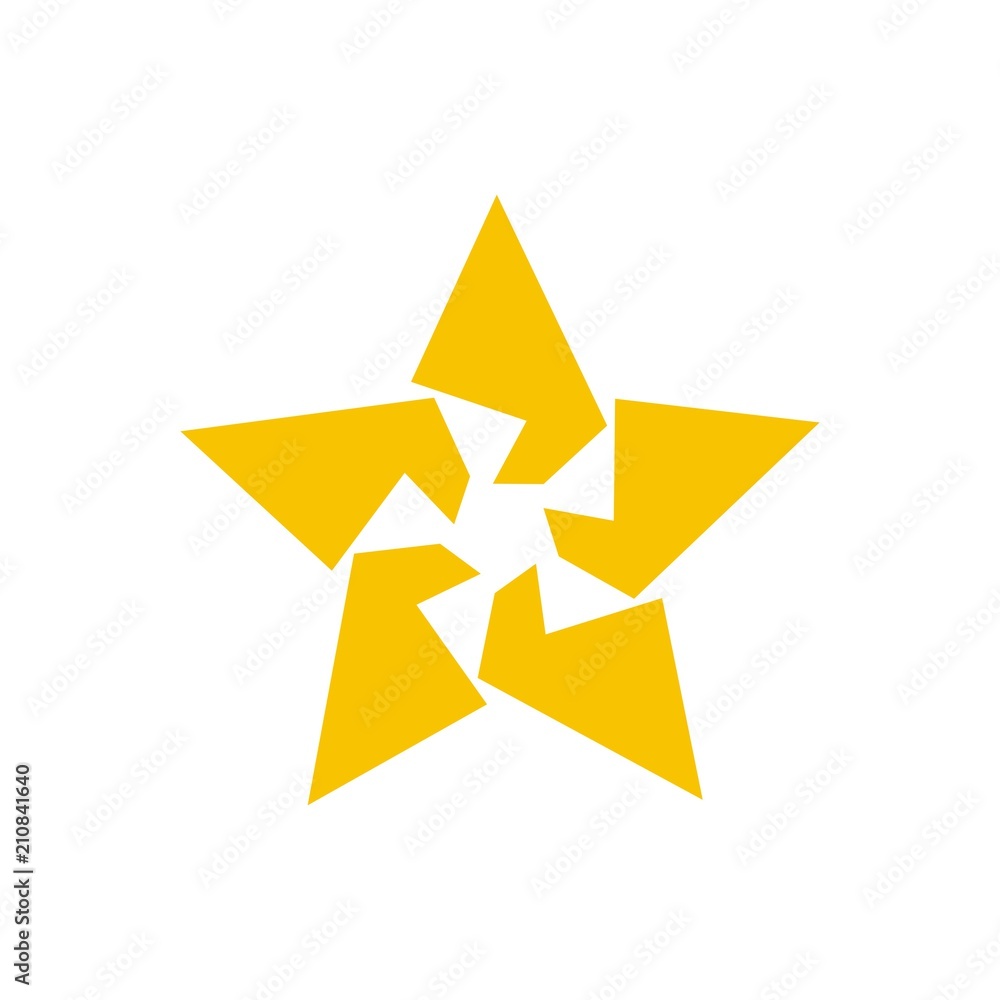 Star logo design template vector illustration Star logo design template vector illustration