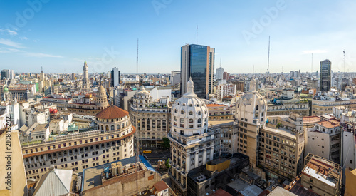 Aerial view of downtown Buenos AIres in high resolution - Buenos Aires, Argentina photo