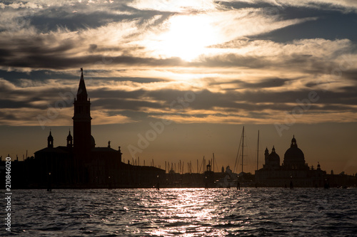 Sunset view of San Giorgio Maggiore in Venice © robertdering
