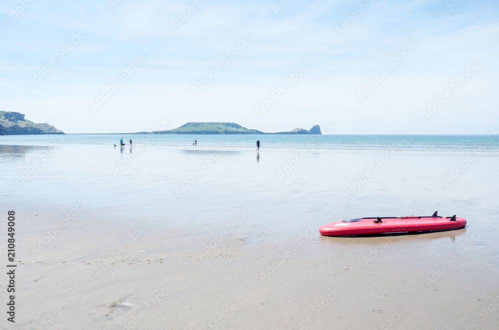 kayak on the beach (rhossili bay, wales)
