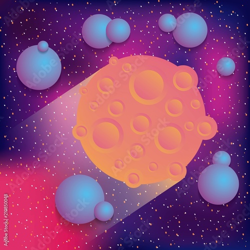 virtual reality planet galaxy space