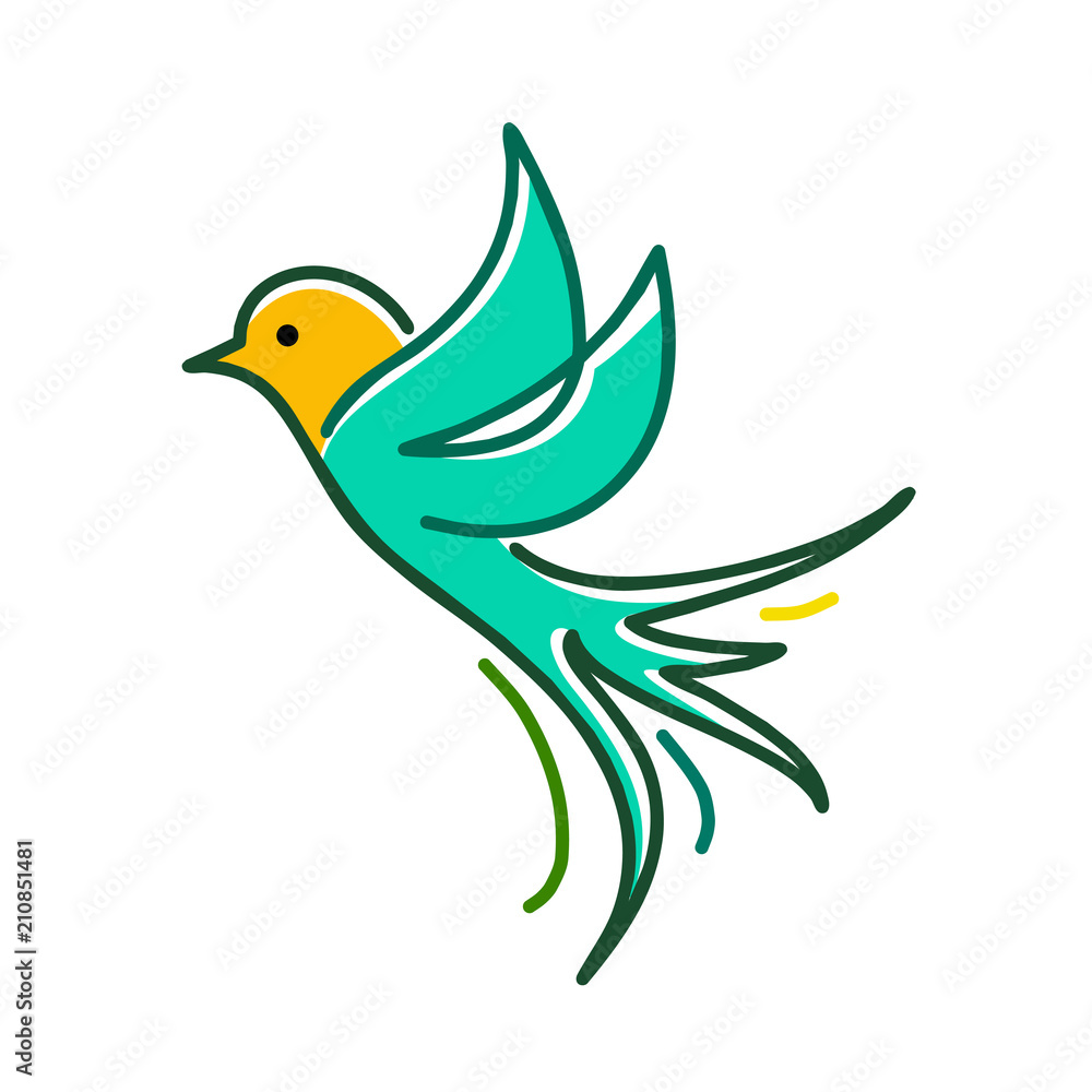 Fototapeta premium Bird Logo Template Design Vector
