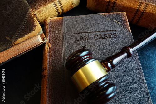 Tableau sur toile Law Cases gavel