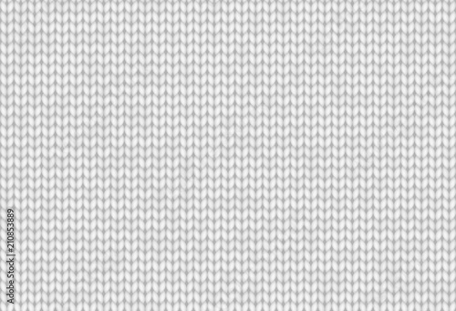 White realistic knitted texture. Seamless pattern