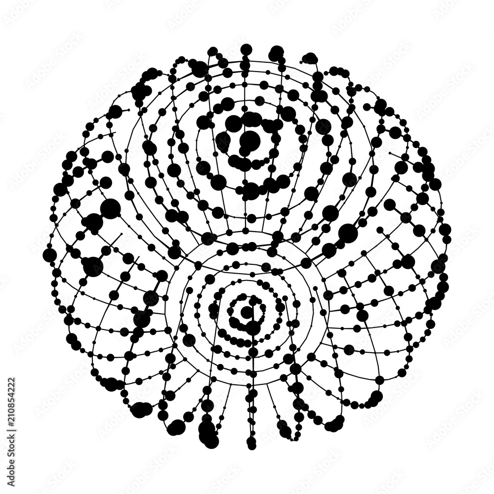Big data visualization. HUD wireframe mesh sphere with dot and lines. Analysis of information. Visual data infographics design. Science and technology. Digital Data Vector Illustration. Big data visualization. HUD wireframe mesh sphere with dot and lines. Analysis of information. Visual data infographics design. Science and technology. Digital Data Vector Illustration.