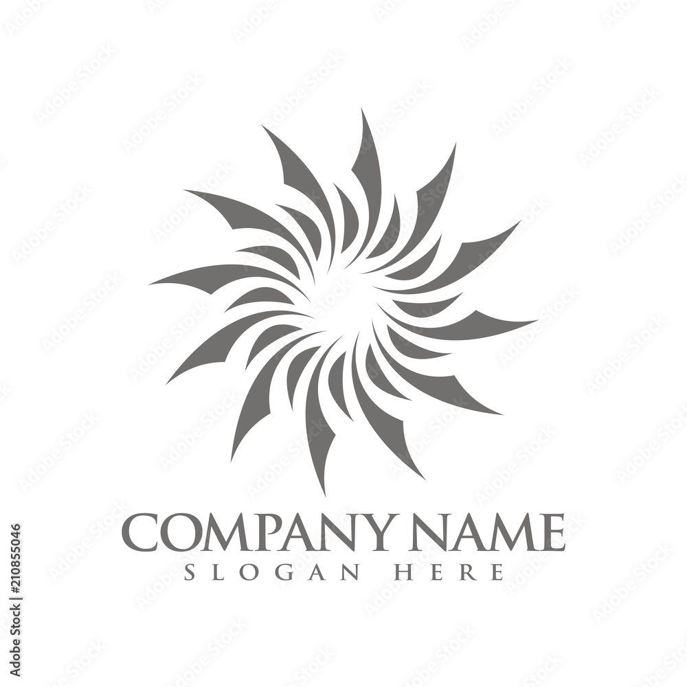 Abstract star, light, sun logo design template vector illustration Abstract star, light, sun logo design template vector illustration
