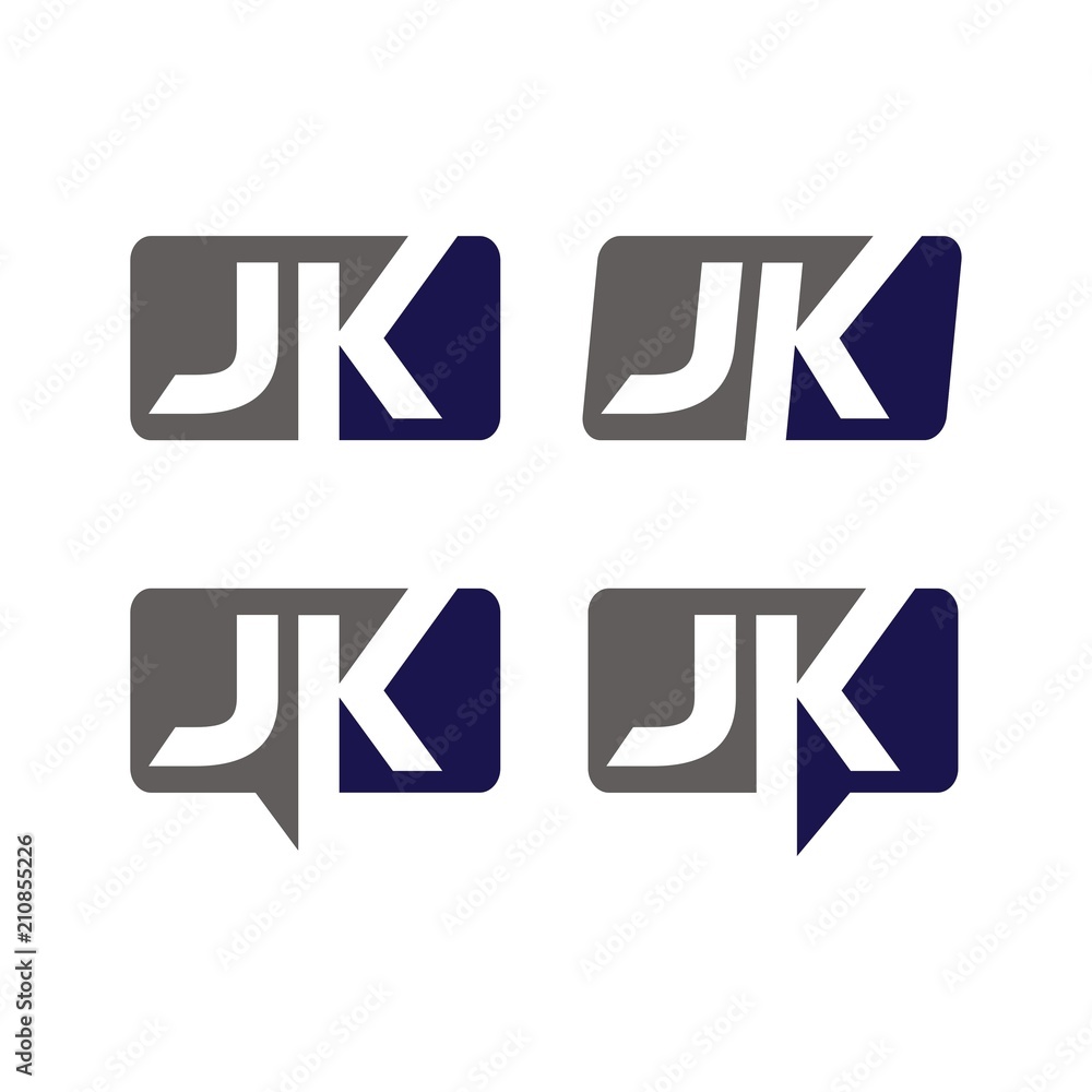 JK logo initial letter design template vector illustration JK logo initial letter design template vector illustration