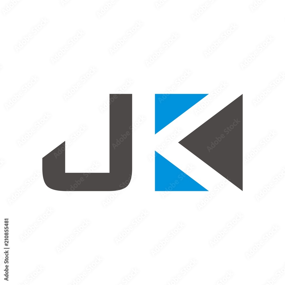 JK logo initial letter design template vector illustration JK logo initial letter design template vector illustration