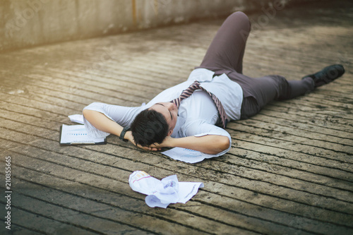  Young unemployed businessman,Businessman stressed.