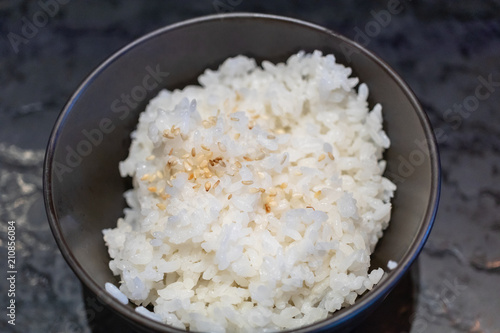 japanese rice with sesame
