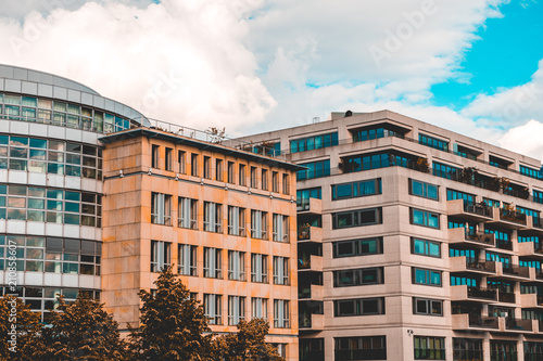 Canvas Print some office buildings next to the dome at berlin
