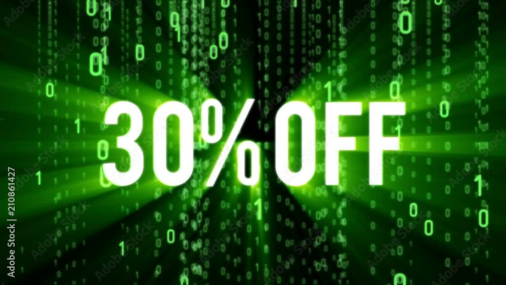 Cyber monday sale symbol and online sales concept as an internet holiday celebration for product discounts on websites on binary background. Motion Background. Available in 4K video render footage. Cyber monday sale symbol and online sales concept as an internet holiday celebration for product discounts on websites on binary background. Motion Background. Available in 4K video render footage.