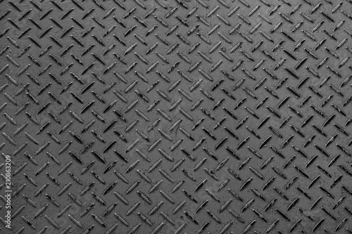 Checkered Plates iron, Seamless metal texture, Table of steel sheet.