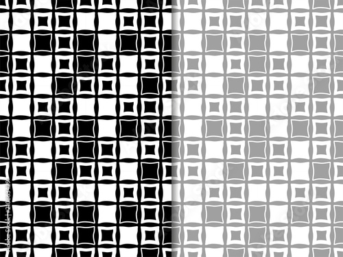 Geometric seamless pattern. Square with uneven edges