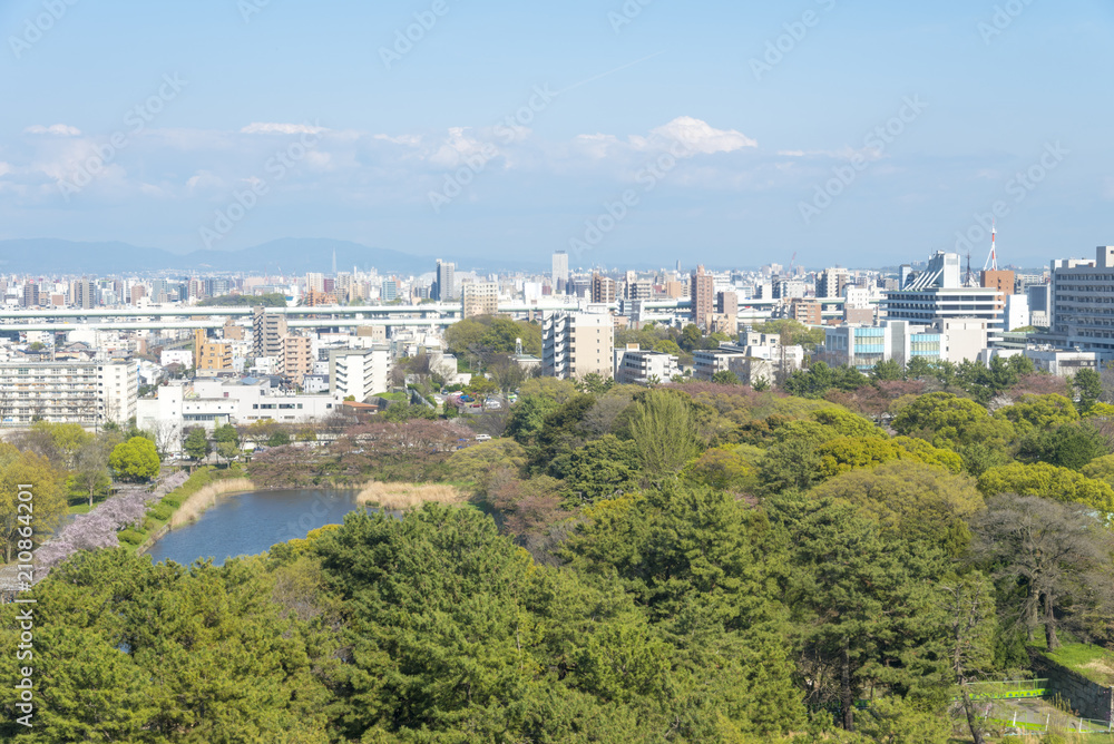 名古屋城から東方面の風景（愛知県名古屋市）