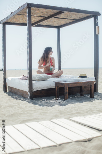 A Girl Enjoying Summer Vacation