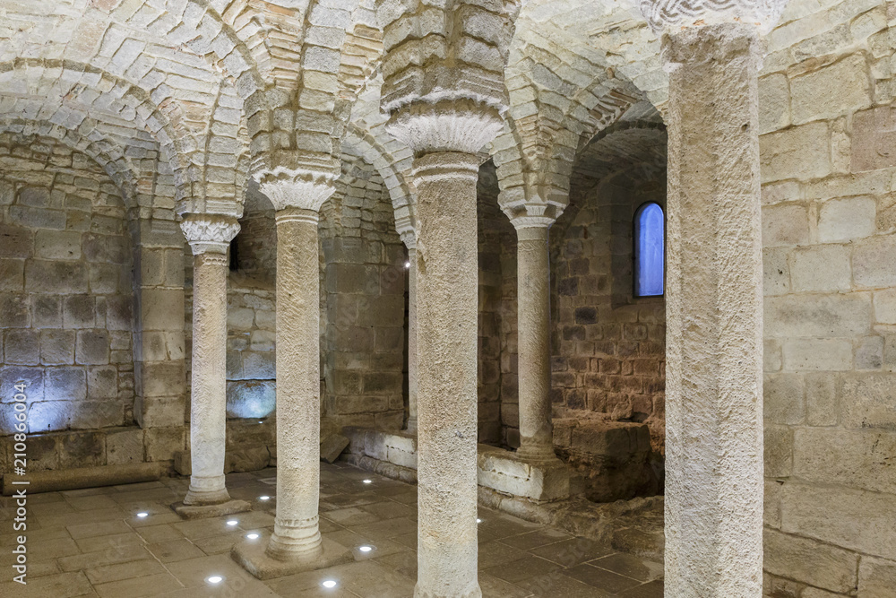 Fototapeta premium Interior into an old Crypt