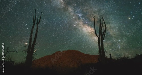 MIlky Way Core and Sonoran Desert 