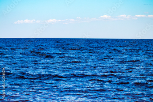 blue sea and sky background - view over