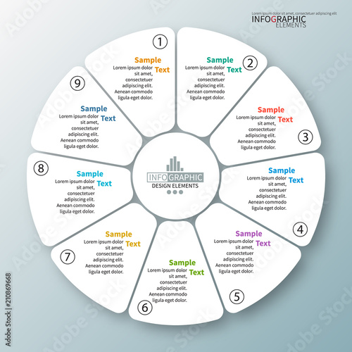 Abstract 3D Paper Infographics