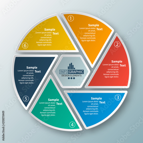 Abstract 3D Paper Infographics