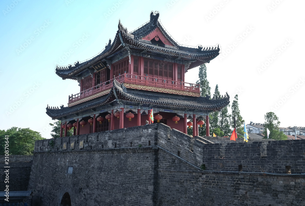 The old fortress and the at jingzhou ,wuhan The old fortress and the at jingzhou ,wuhan