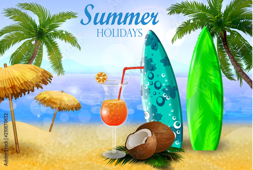 tropical vector background