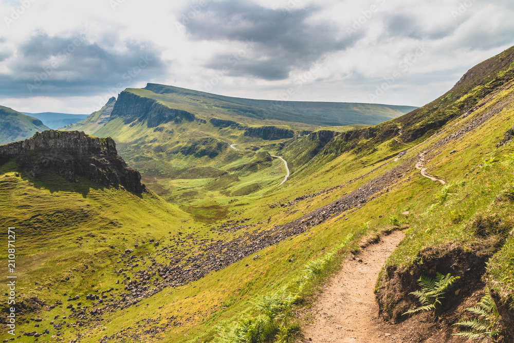Naklejka premium The paths of Quiraing