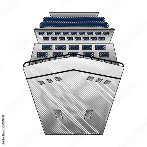 cruice ship isolated icon