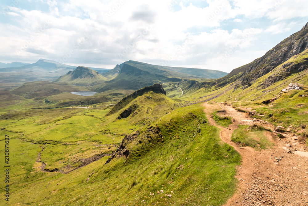 The paths of Quiraing The paths of Quiraing