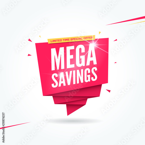 Mega Savings Commercial Tag