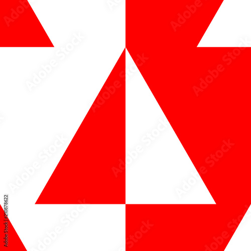 Free Download beautiful red and white triangle for pattern and background,vector illustration - GFXLoad