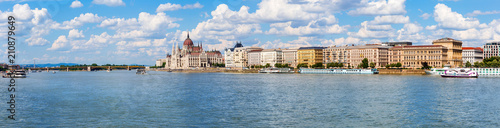 Parliament on the Danube in Budapest, Hungary
