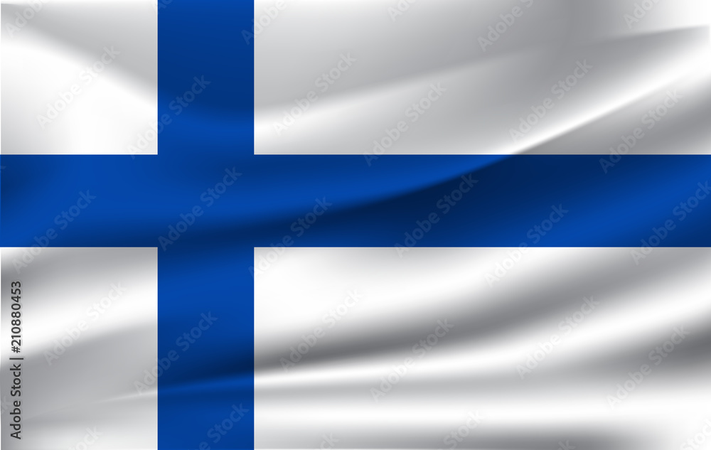 Waving flag of Finland, 