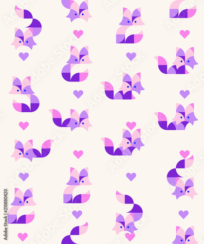 Nursery Childish Seamless Pattern Background with playing cats. Decorativ Style Trendy Textile  Wallpaper  Wrapping Paper  Kids Apparel Design. Vector illustration.