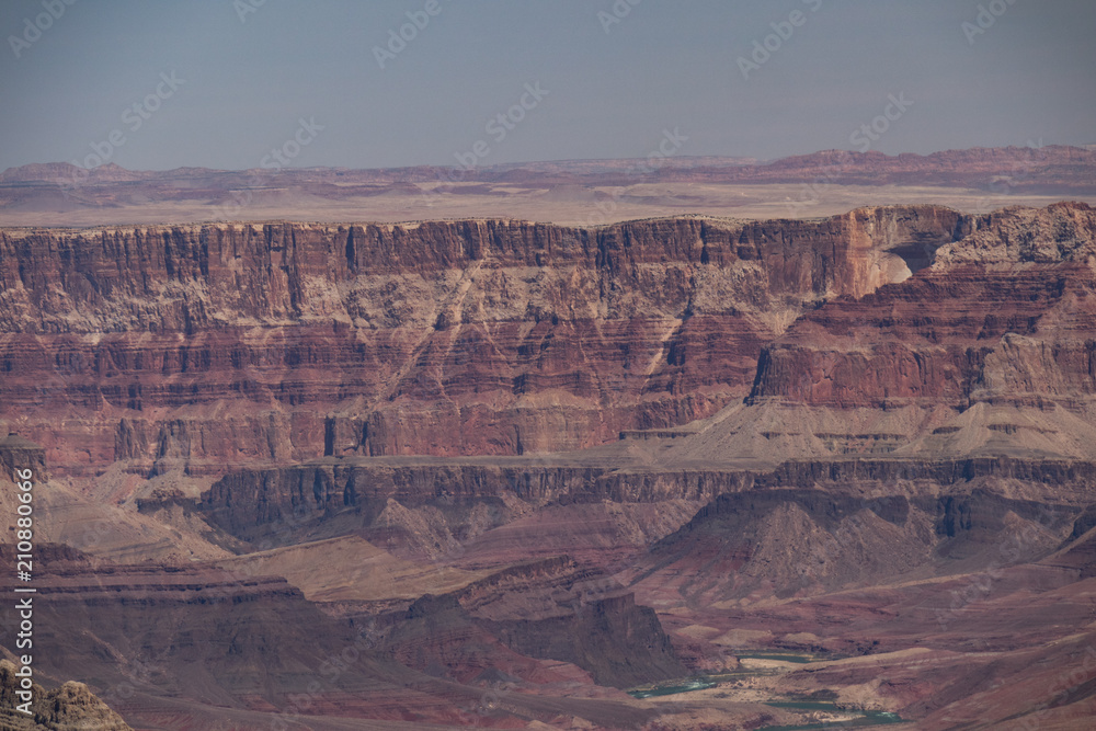 View of the Colorado River from Grandview Trail into the Grand Canyon, Arizona, USA View of the Colorado River from Grandview Trail into the Grand Canyon, Arizona, USA