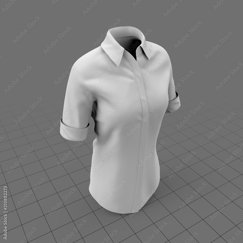 Short sleeved shirt Stock 3D asset | Adobe Stock
