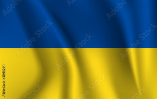 Waving flag of Ukraine, 