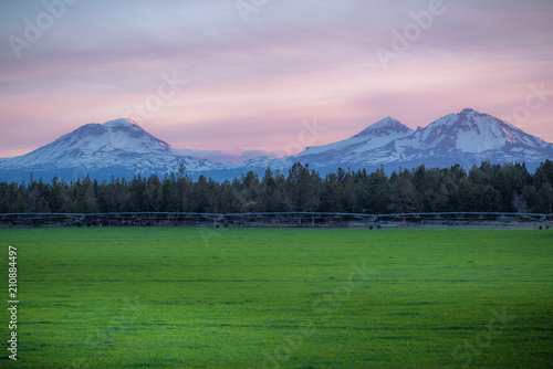 Sisters Mountains at Dawn