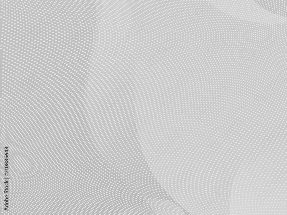 Grey-white halftone modern light art. Gradient blurred pattern with raster effect, smooth, wavy lines, shapes. Grey-white halftone modern light art. Gradient blurred pattern with raster effect, smooth, wavy lines, shapes.