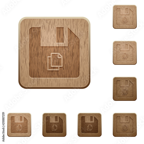 Copy file wooden buttons