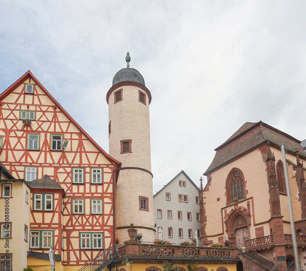 Fototapeta premium Wertheim Innenstadt Marktplatz