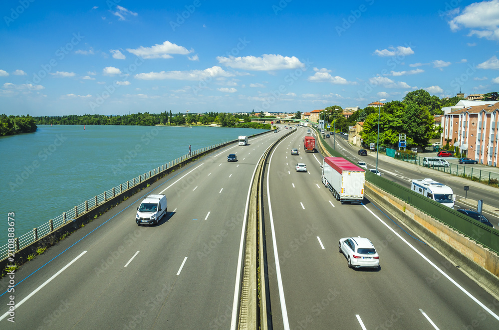 Fototapeta premium autoroute française