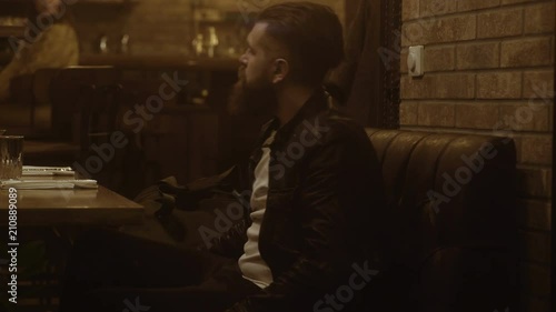 Wallpaper Mural Man having lunch in a bar Torontodigital.ca